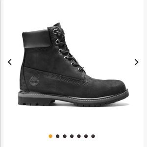 Women’s 6inch premium waterproof black Timberlands